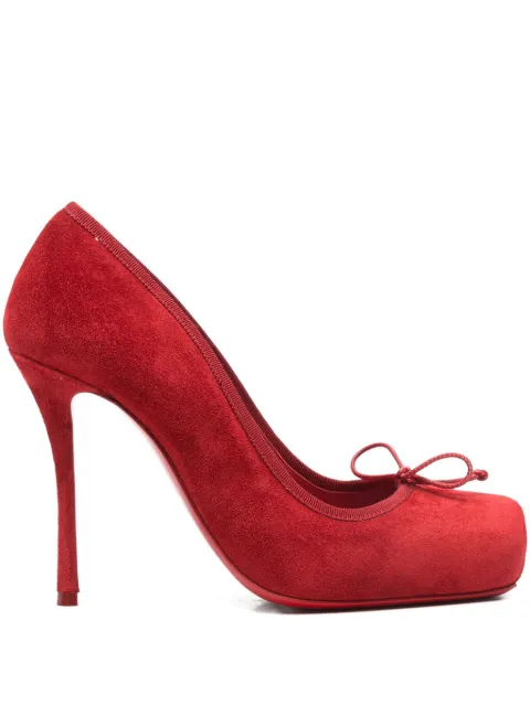 Christian Louboutin zapatillas Cassia Nodo con tacón 100mm