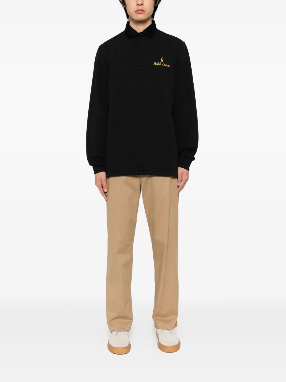 Polo Ralph Lauren Poloshirt met geborduurd logo Zwart