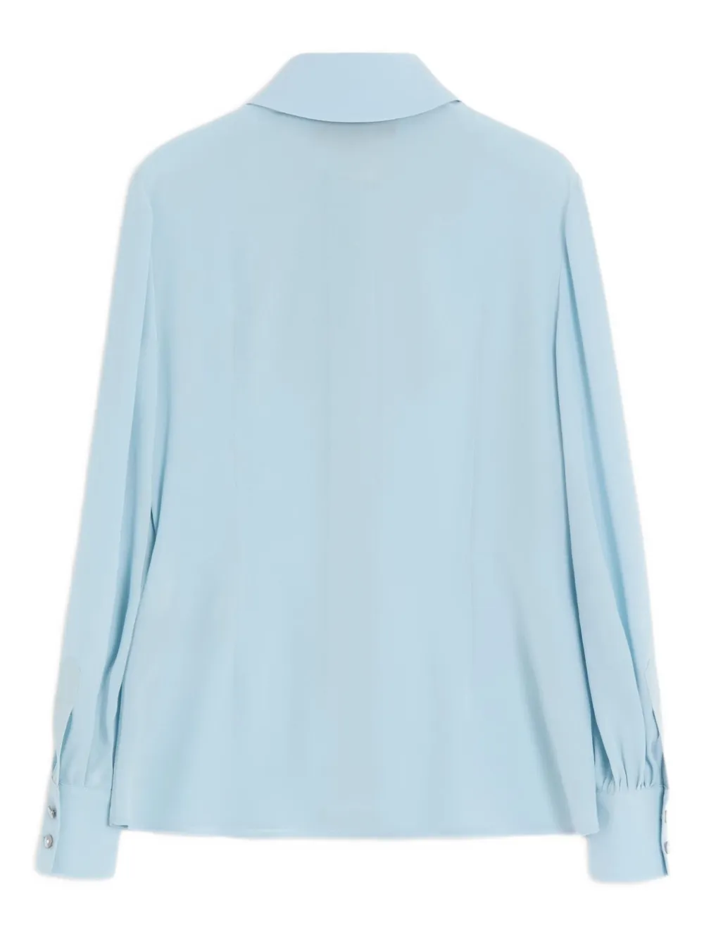 Valentino Garavani Crêpe de chine blouse met sjaaldetail - Blauw