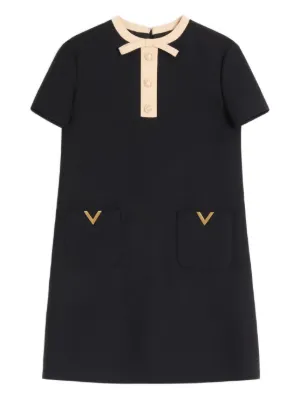 Valentino Garavani butterfly-detail Mini Dress | Black | FARFETCH
