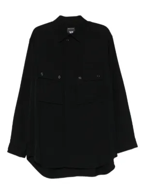Y-3 ロングスリーブ シャツ | ブラック | FARFETCH JP