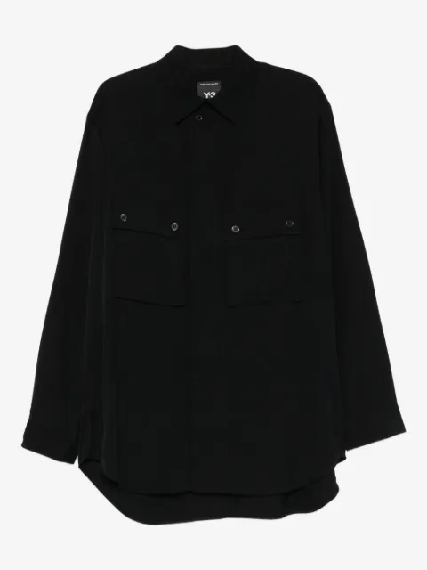 Y-3 camisa con bolsillo con botones