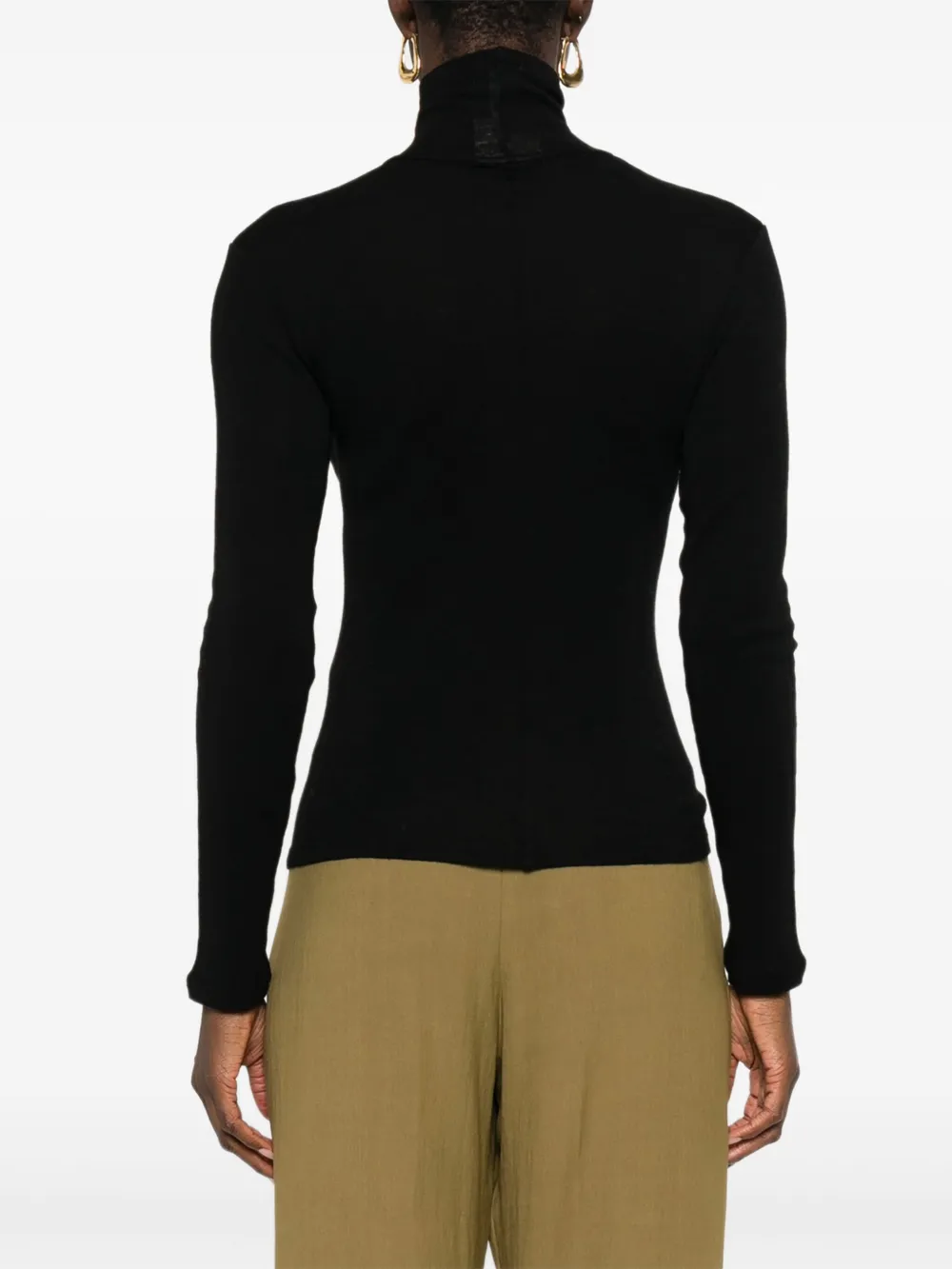 Forte Fijngebreide trui Zwart