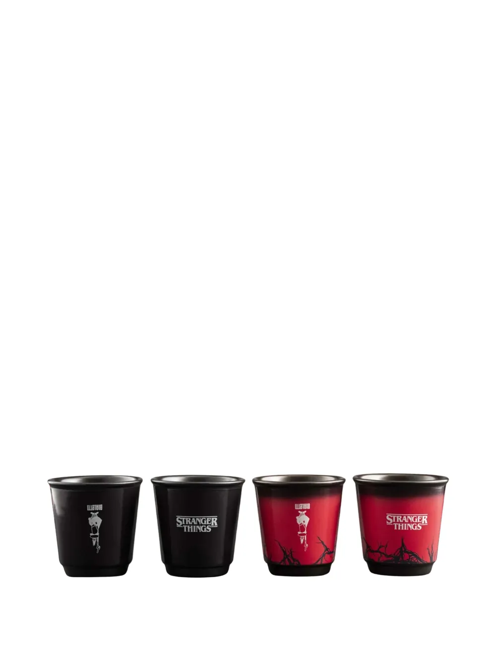 Bialetti X Netflix Stranger Things Ceramic Cups (set Of Two) In Red