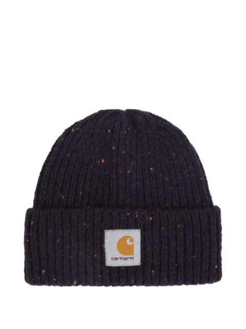Carhartt WIP Anglistic speckled logo-patch beanie