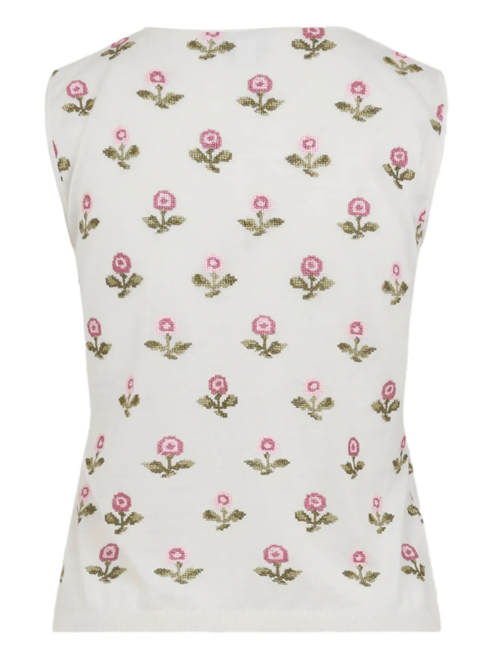 Giambattista Valli Mouwloze top Beige