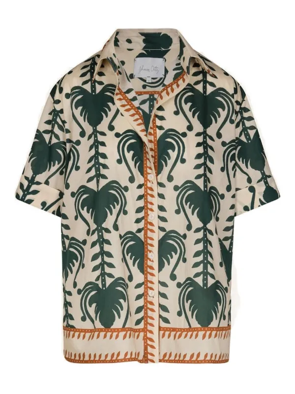 Johanna Ortiz Salty Promises Printed Shirt in Neutrals