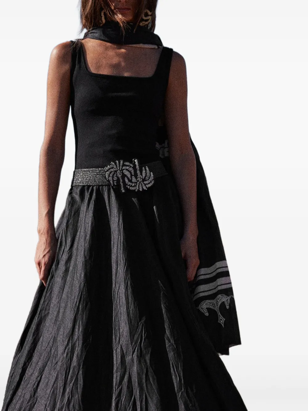 Johanna Ortiz The Living And The Afterlife Woven Belt In Black