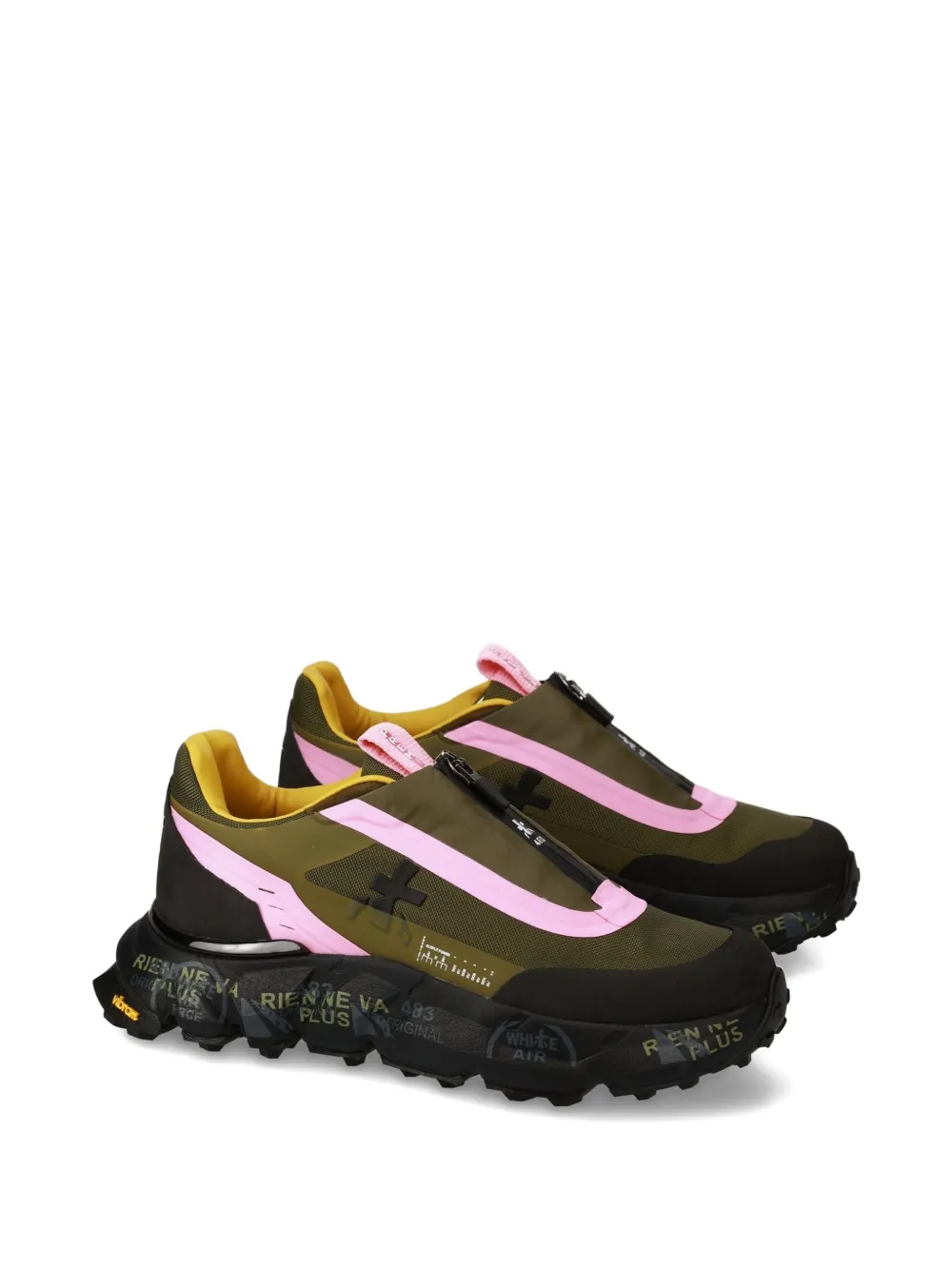 Premiata Sciliard sneakers met ritssluiting Groen