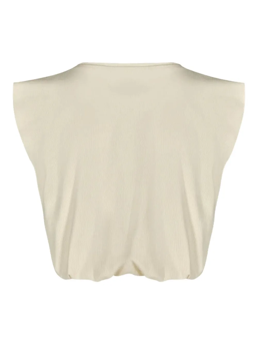 Johanna Ortiz Muraya cropped T-shirt Beige