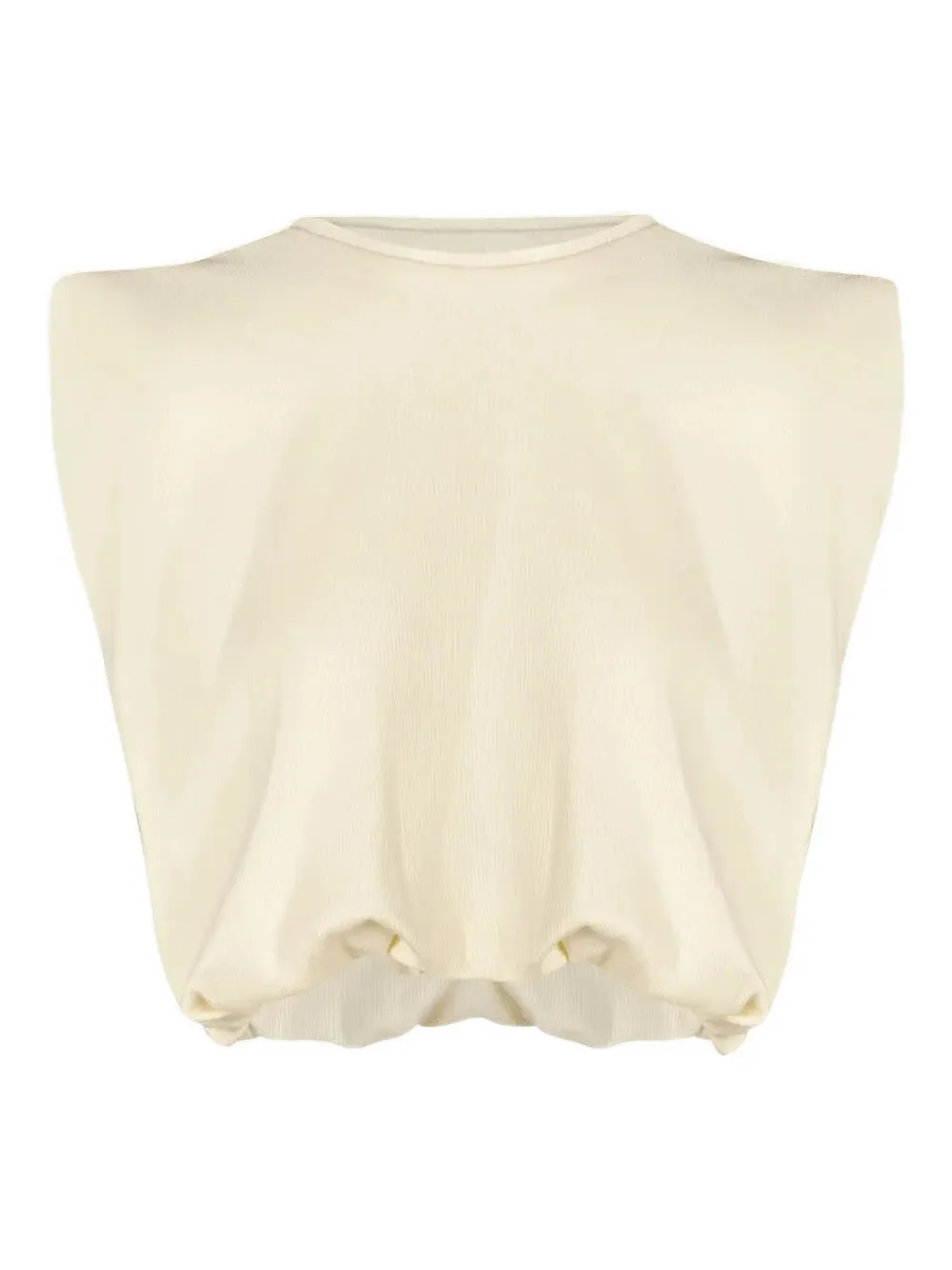 Johanna Ortiz T-shirt Muraya crop - Toni neutri