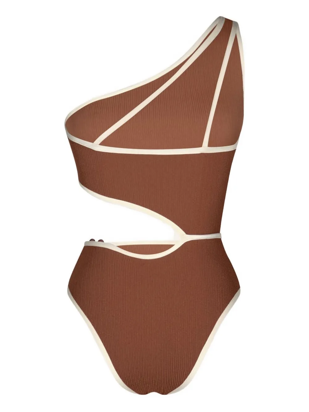 Johanna Ortiz Del Mar Cut-out Swimsuit In Brown