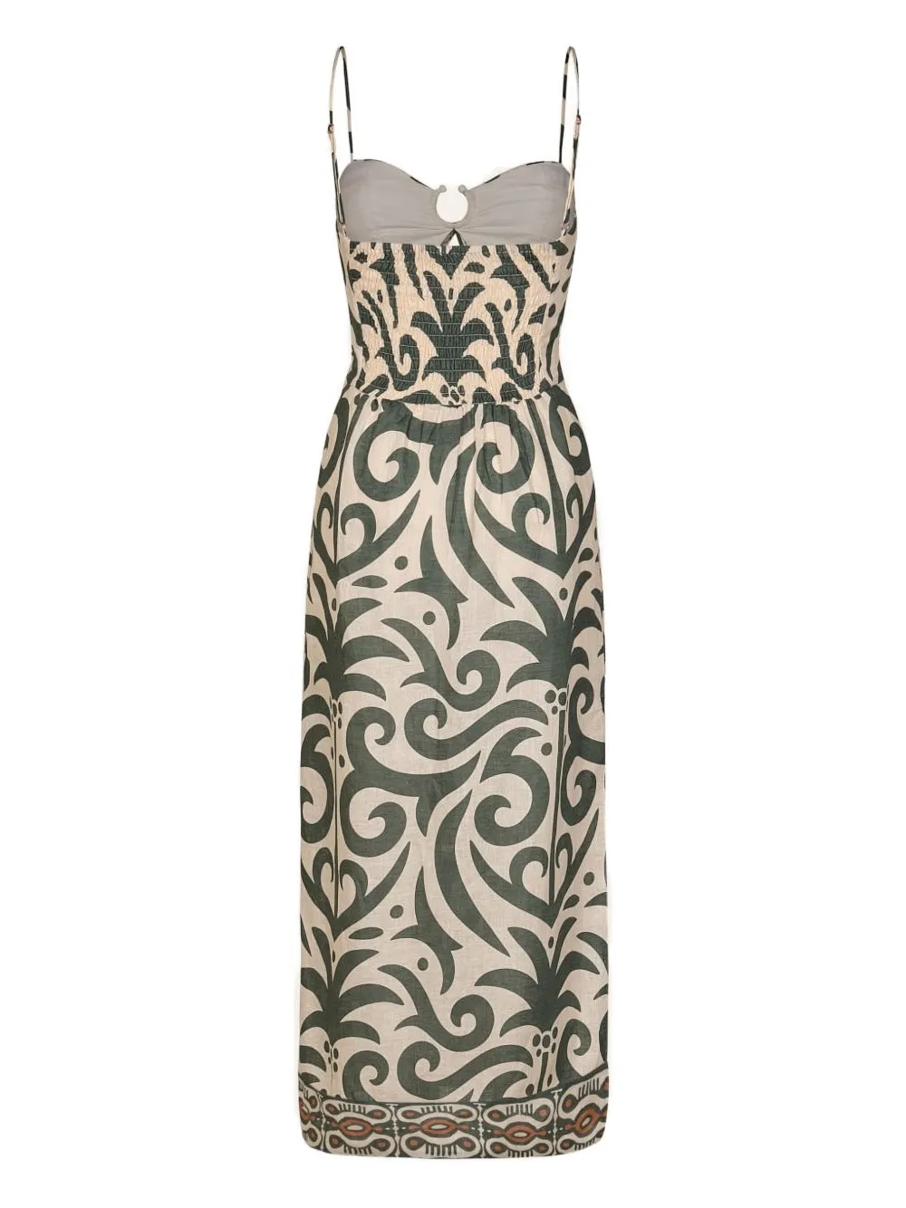 Johanna Ortiz Water Adventure midi-jurk - Groen