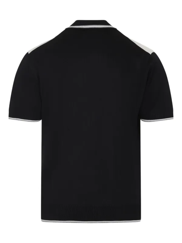 AMIRI ストライプ ポロシャツ | ブラック | FARFETCH JP