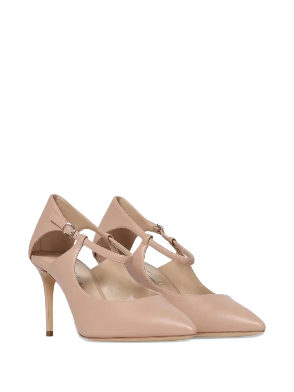 Casadei Samurai Julia heeled strap pumps Beige