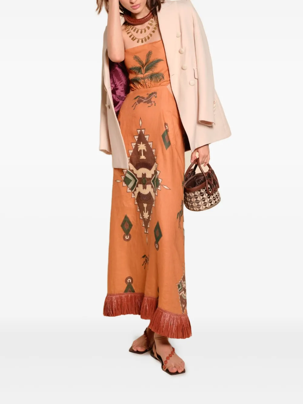 Johanna Ortiz Herencias Del Alma Blazer In Neutral