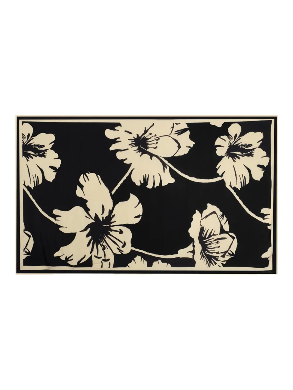 Johanna Ortiz chal de seda Astromelia | negro | Image 1