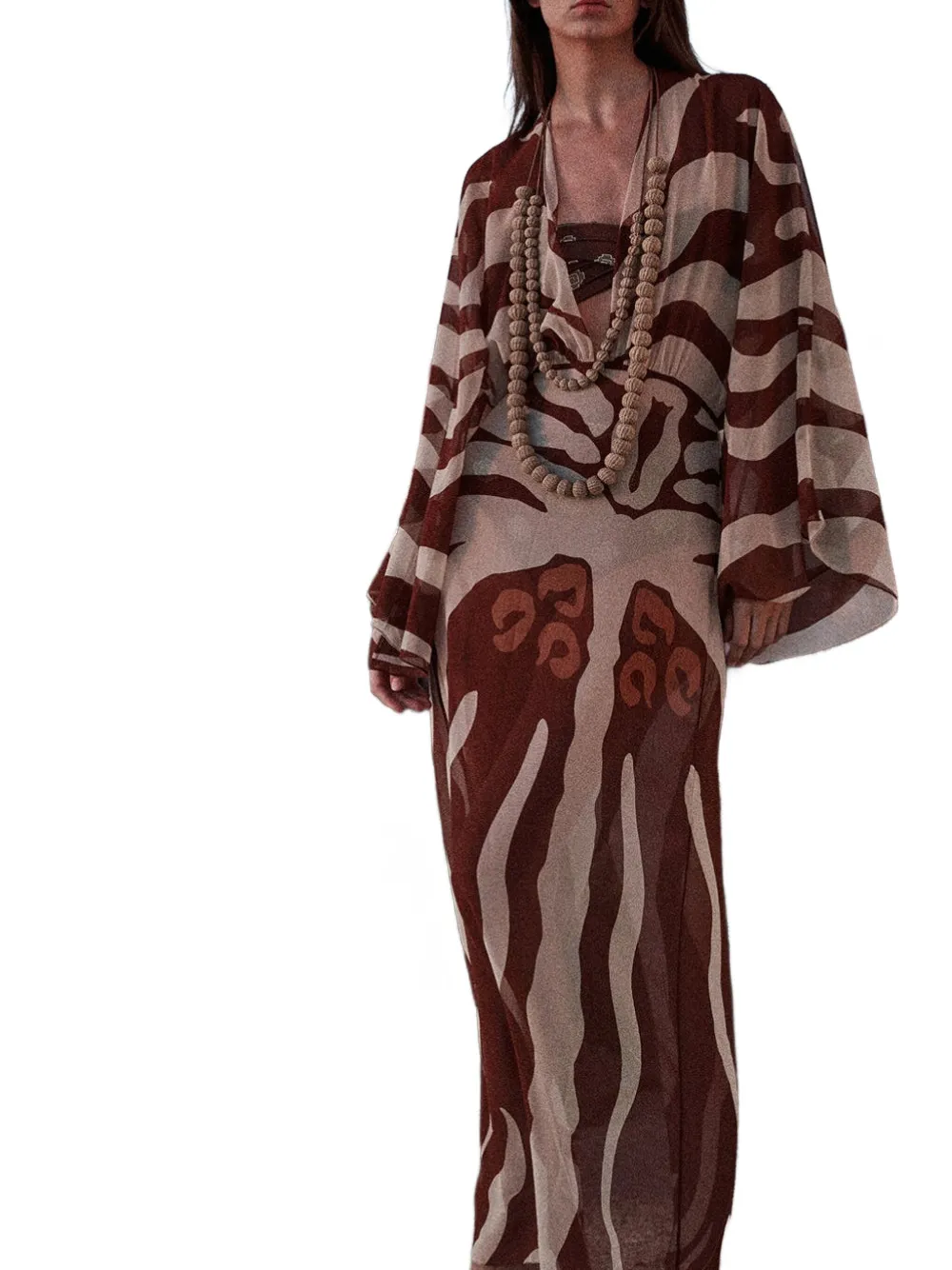 Johanna Ortiz Sea Sprite Bikini Top In Brown