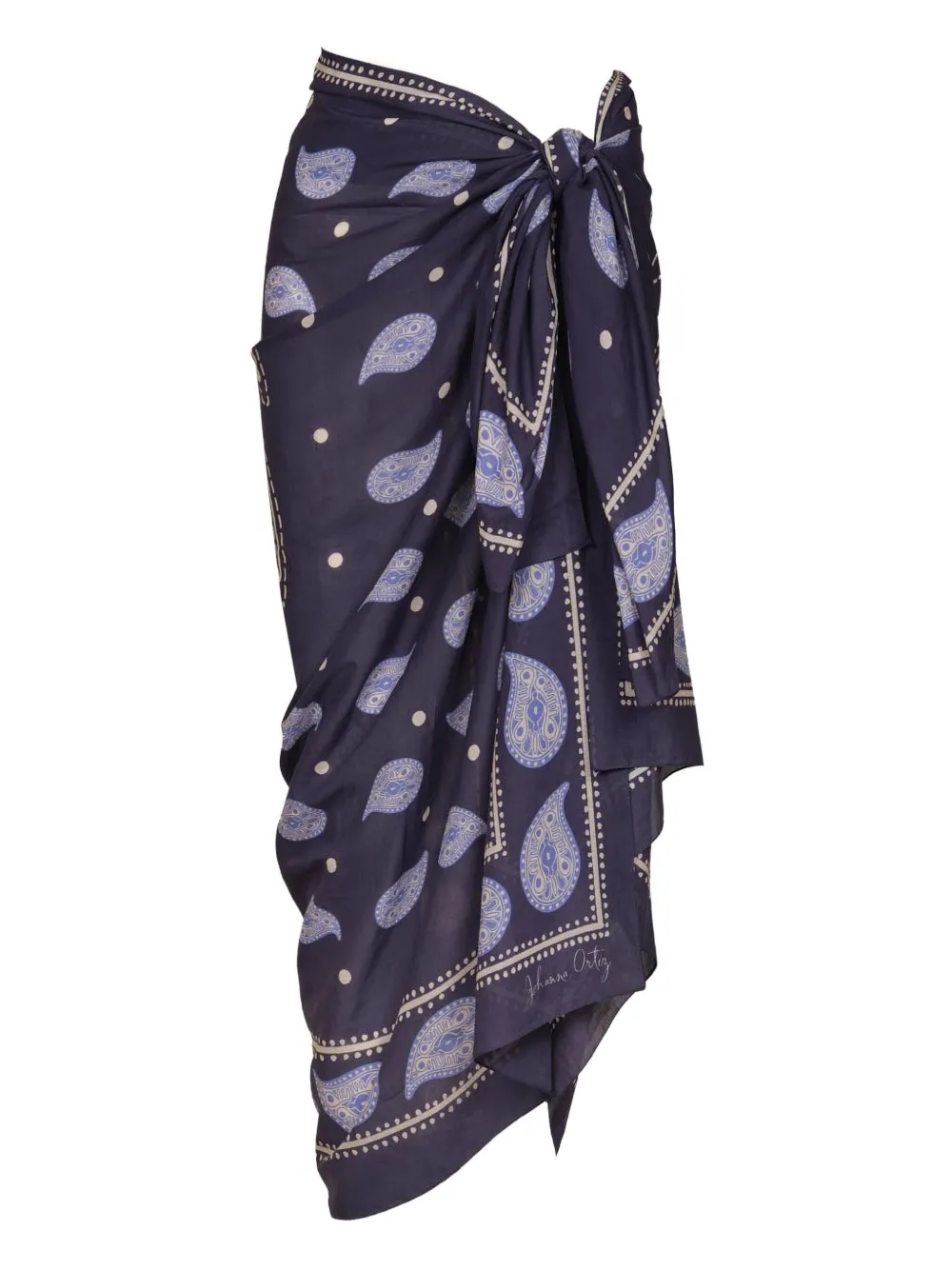 Johanna Ortiz Vibrant Horizons Sarong In Blue