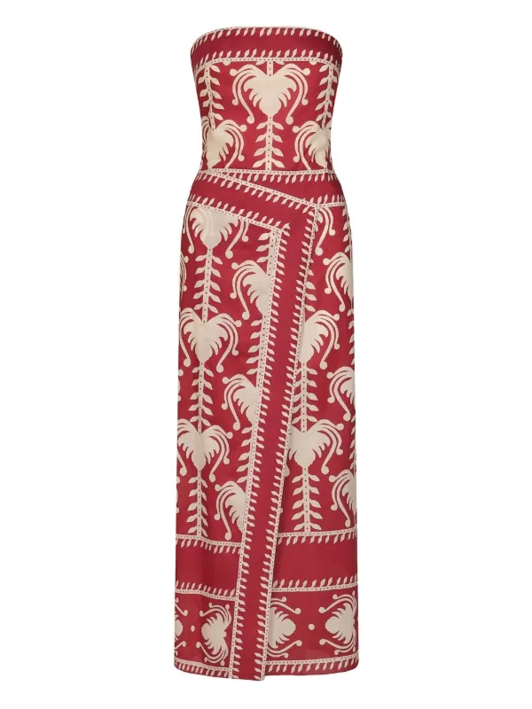 Johanna Ortiz Ancient Peru Dress in Red