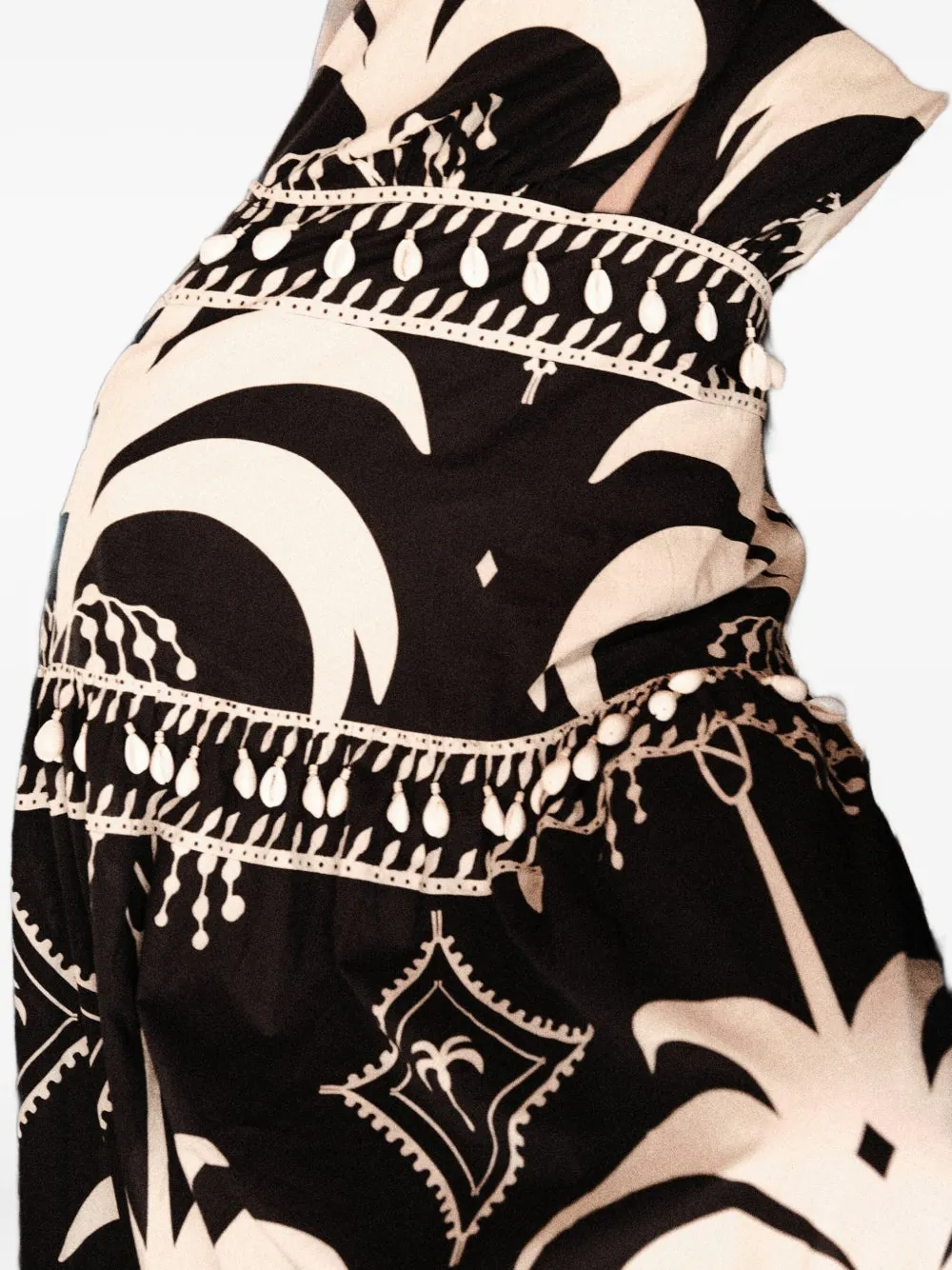 Johanna Ortiz Latin Rhythms Patterned Dress In Black