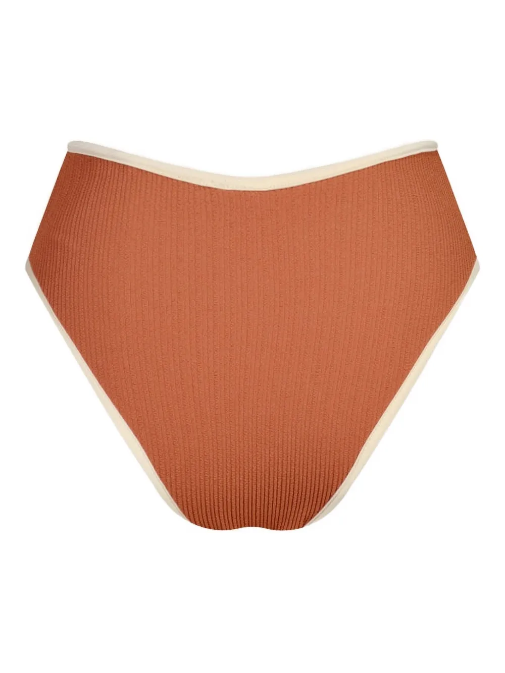 Johanna Ortiz Susurro Del Agua Crinkle Ring Bikini Bottoms In Orange