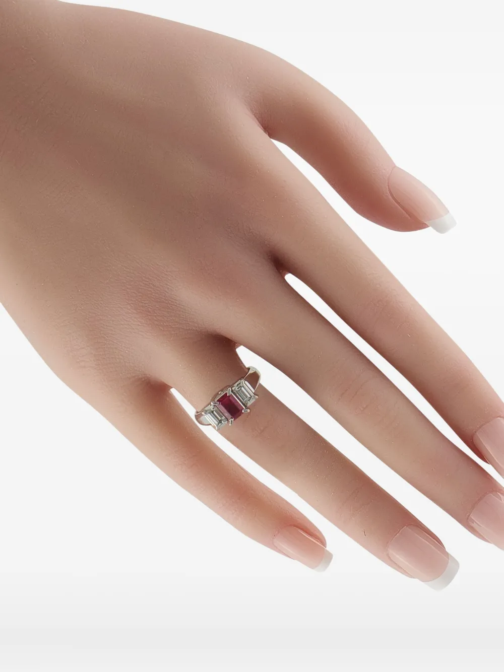 LB Exclusive platinum diamond ruby ring | Image 2