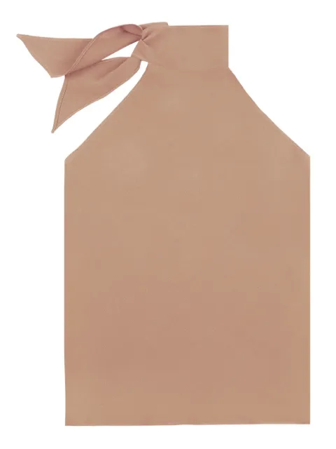 Glanshirt halterneck top