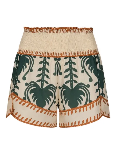 Johanna Ortiz Linka smocked print short