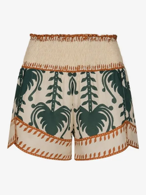 Johanna Ortiz Linka smocked print short