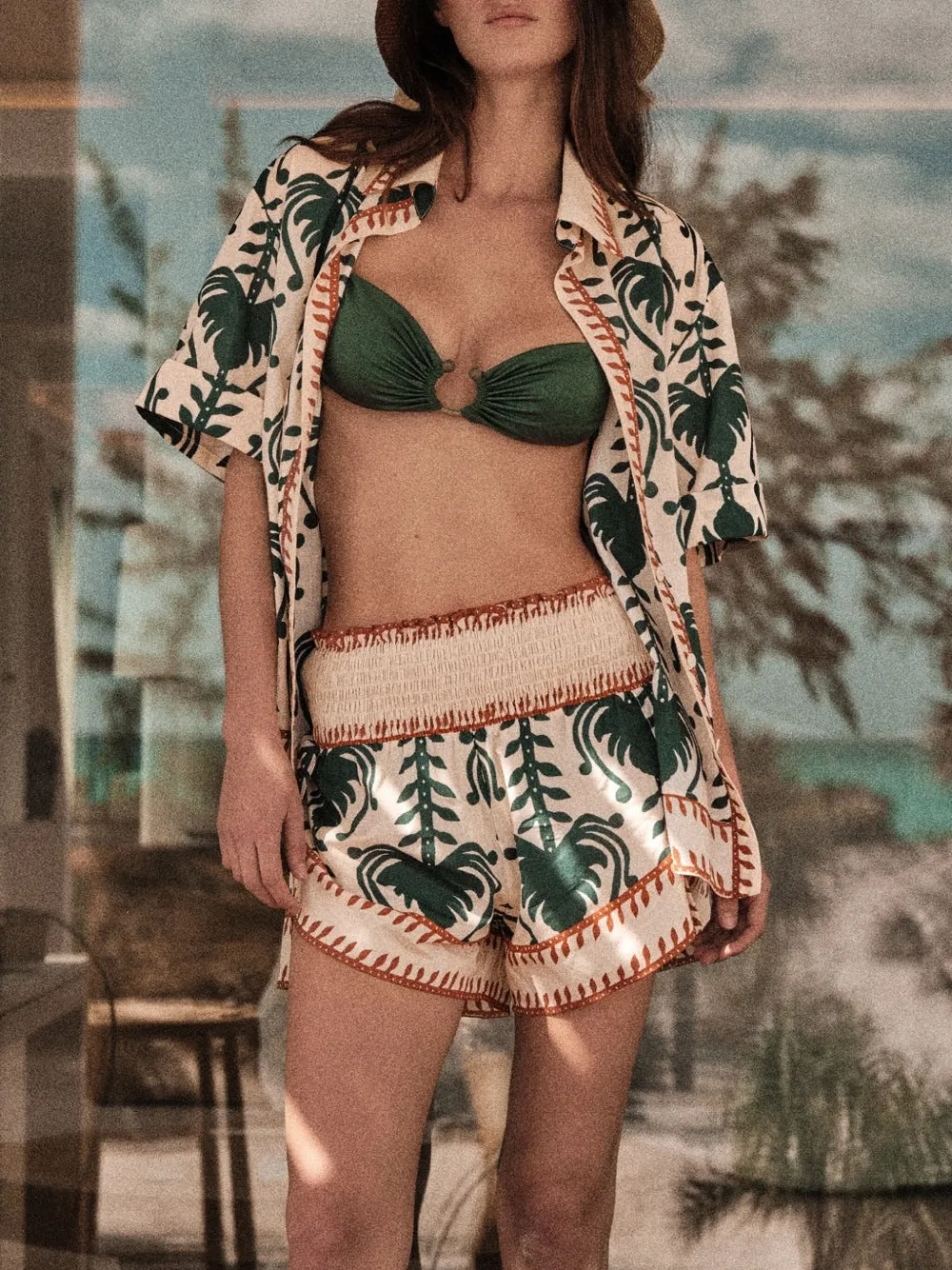 Johanna Ortiz Linka smocked print short | Short Shorts | Image 2