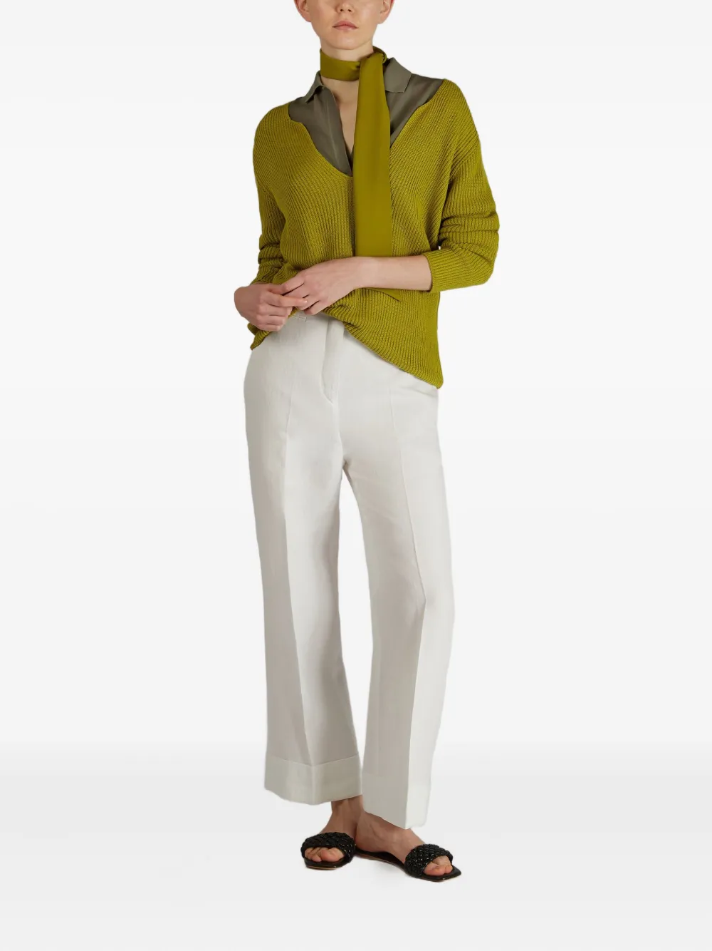 Zanone Collared T-shirt In Gray