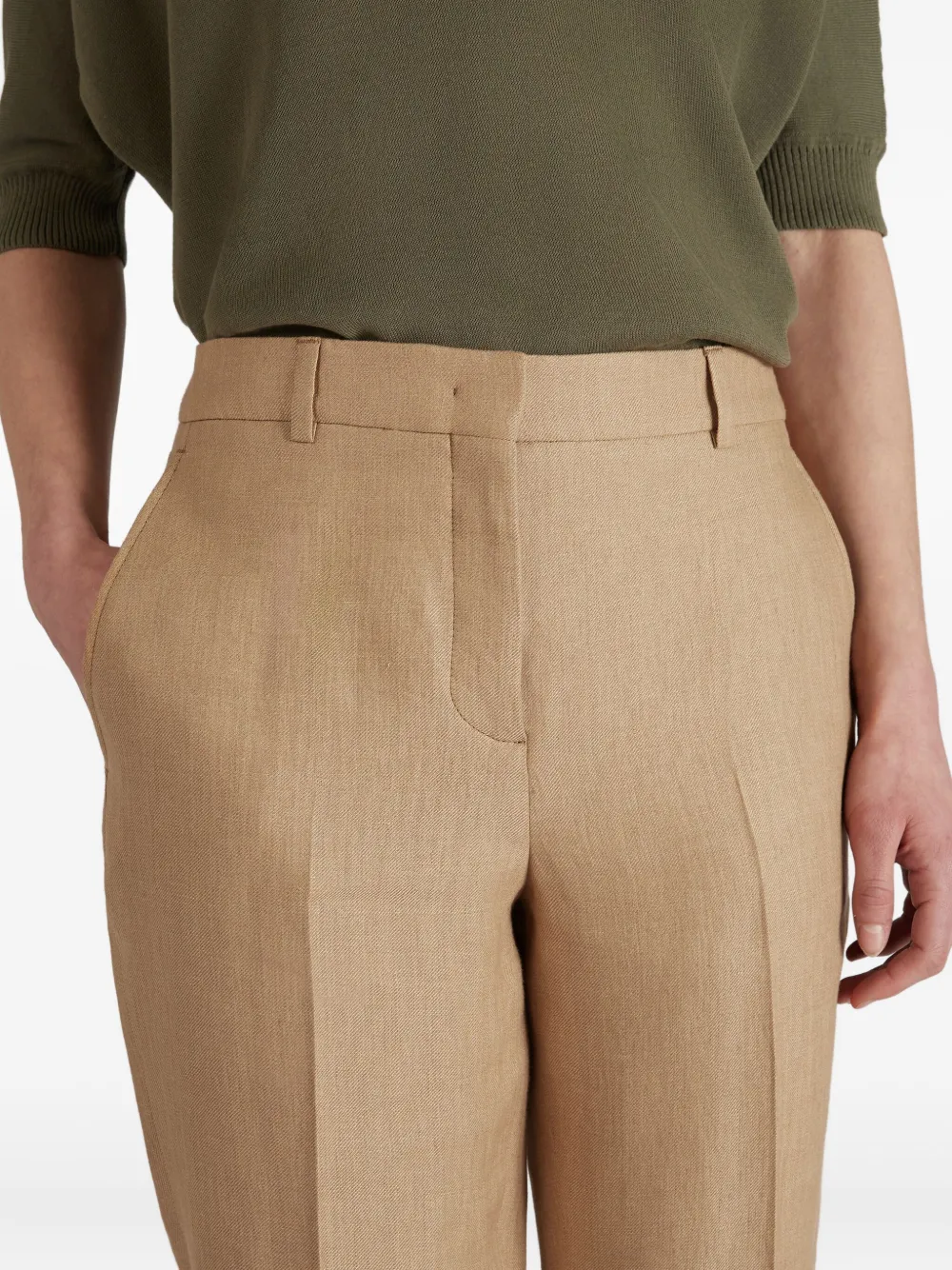Incotex Linnen broek Beige