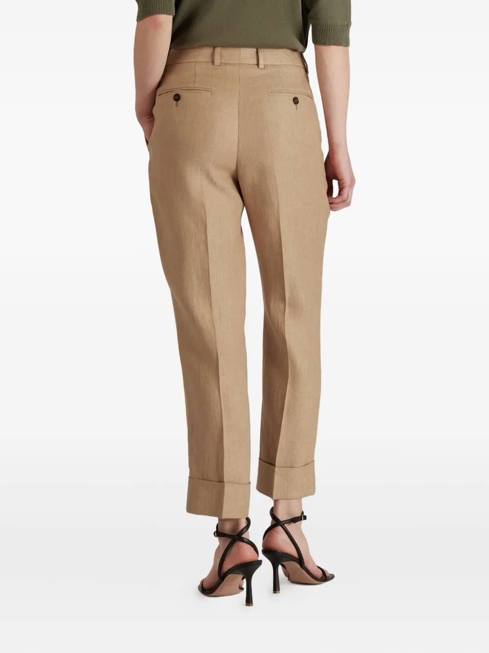 Incotex Linnen broek Beige