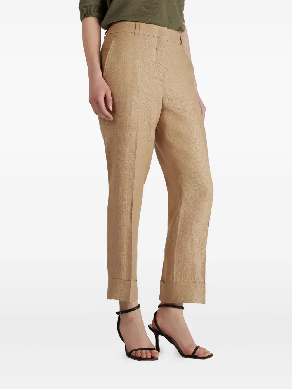 Incotex Linnen broek Beige