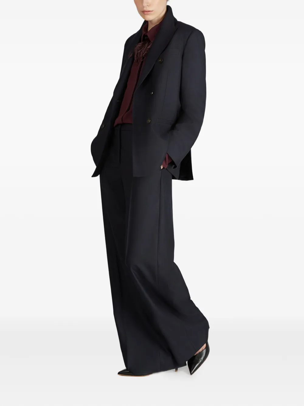 Glanshirt Feather-detailed Shirt In Red