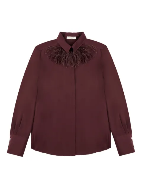 Glanshirt フェザートリム シャツ