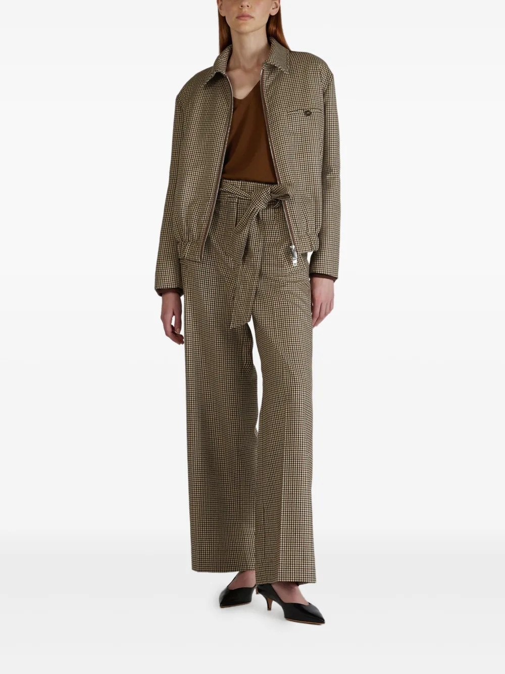 Zanone V-neck Sweater In Brown