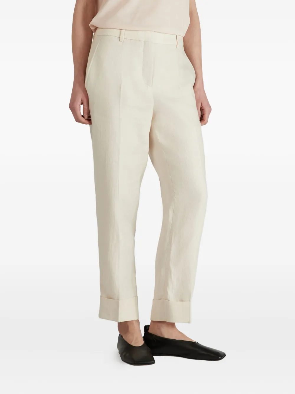 Incotex Linnen broek Beige