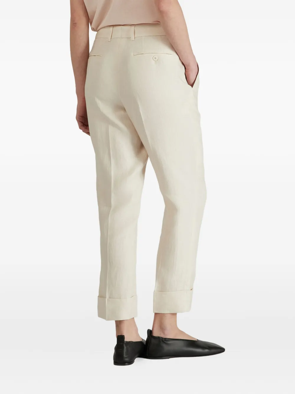 Incotex Linnen broek Beige