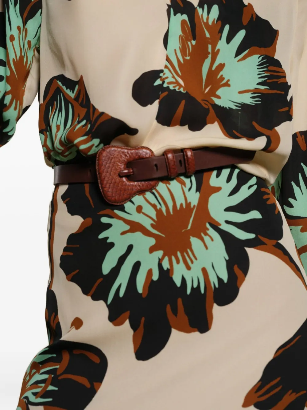 Johanna Ortiz Traditions Textured Belt In Brown