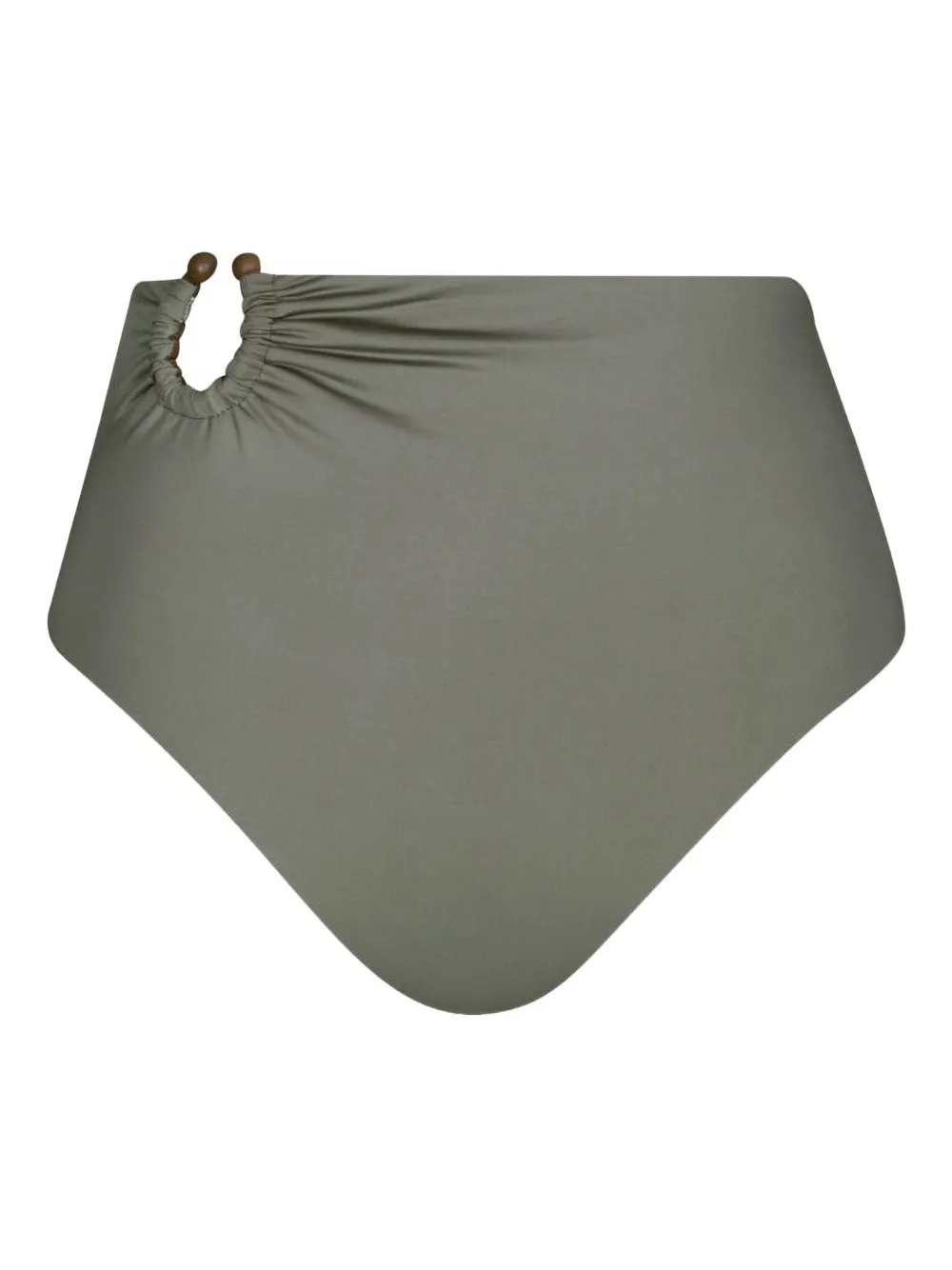 Johanna Ortiz Taita printed ruched bikini bottom | Brown | Image 1