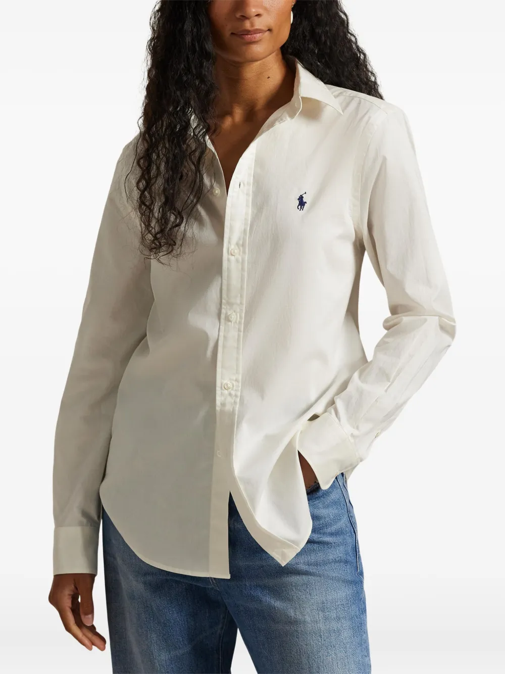 Polo Ralph Lauren Polo Pony twill blouse Beige