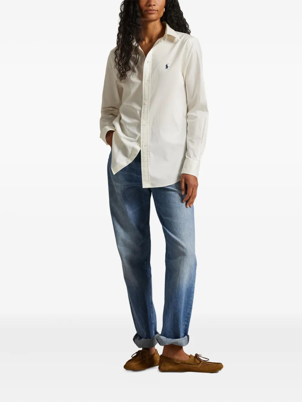 Polo Ralph Lauren Polo Pony twill blouse Beige