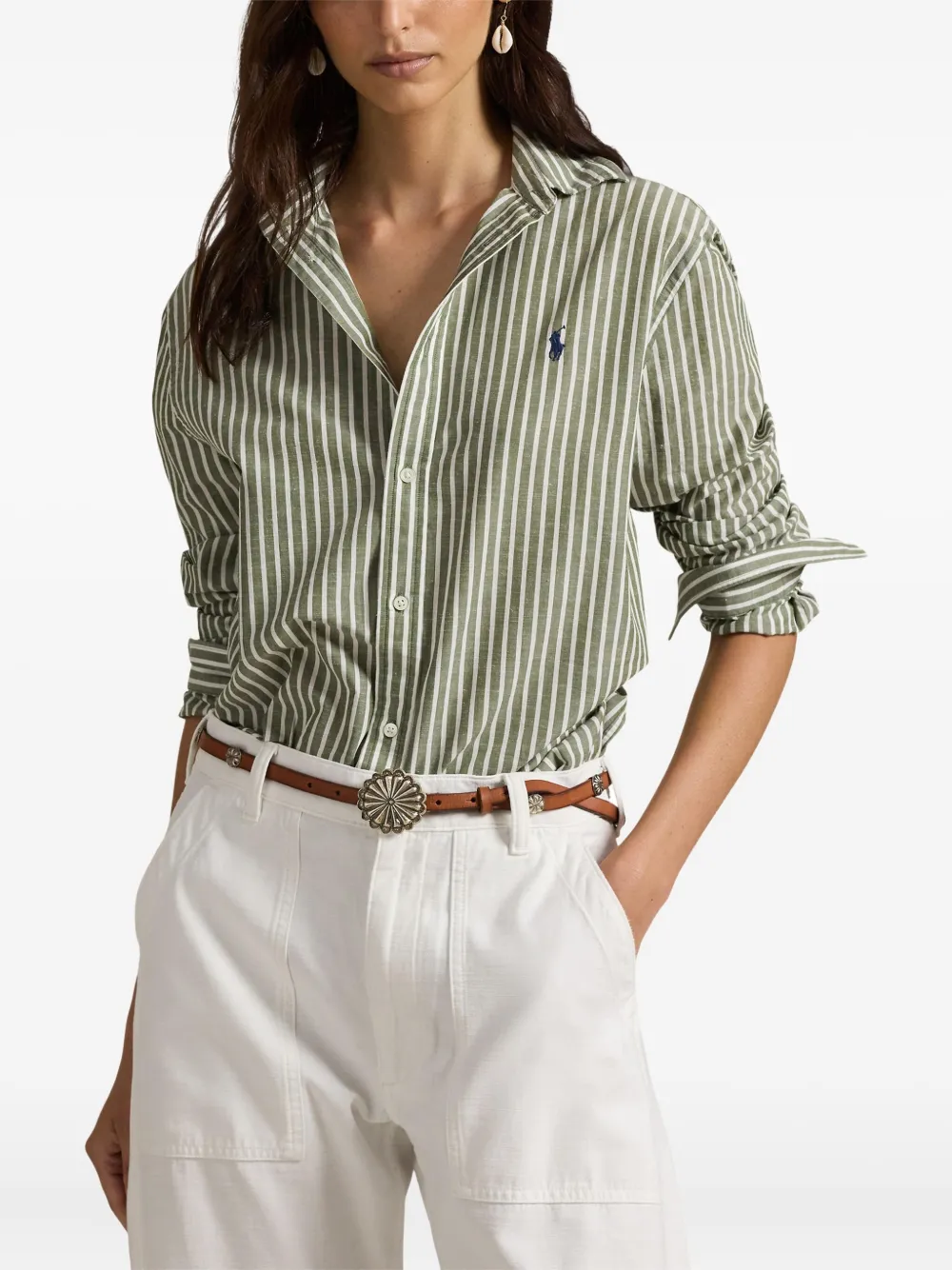 Polo Ralph Lauren Gestreept blouse Groen