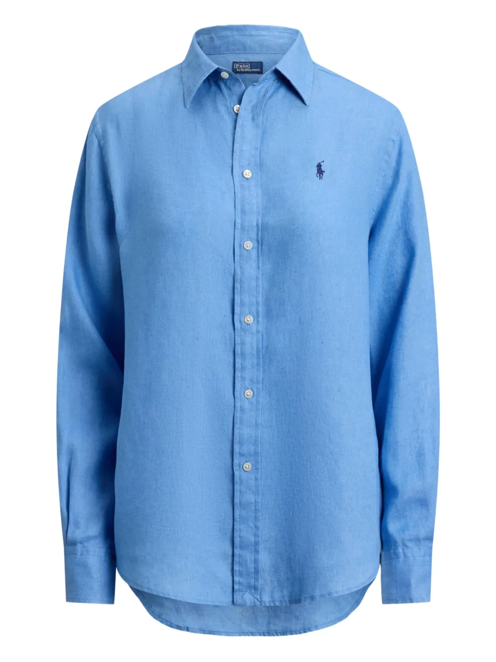 Polo Ralph Lauren Polo Pony Linen Shirt In Blue