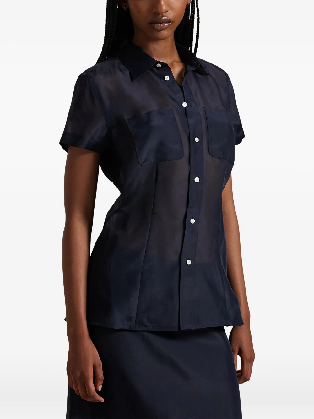Polo Ralph Lauren Classic-collar Shirt In Black
