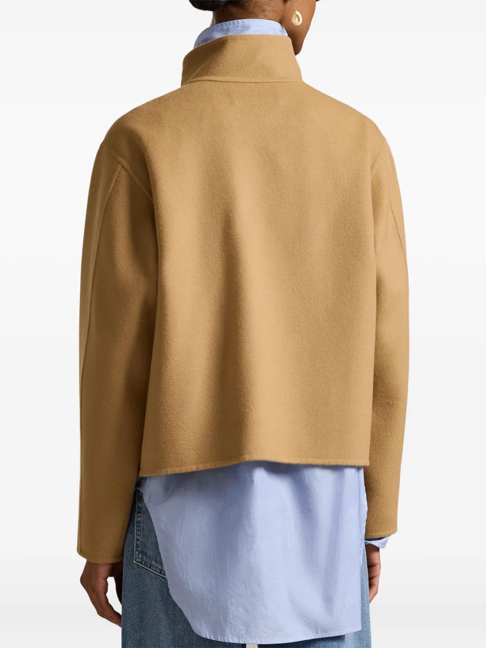 Polo Ralph Lauren Buttoned Jacket In Brown