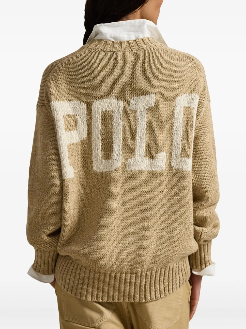 Polo Ralph Lauren Polo Pony Crew-neck Sweater In Neutral