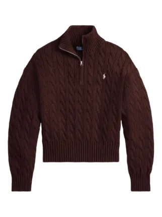 Polo Ralph Lauren Suéter Polo Pony De Tricô | Marrom | FARFETCH BR